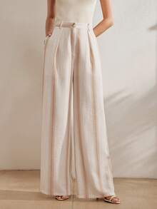 Anewsta Women's New Summer Long Straight Leg Wide Leg Pants Beach Vacation Long Pants Women's Clothing Pants Women's Jeans American Independence Day Women's Clothing Commute Women's Pants - Khaki - View 6