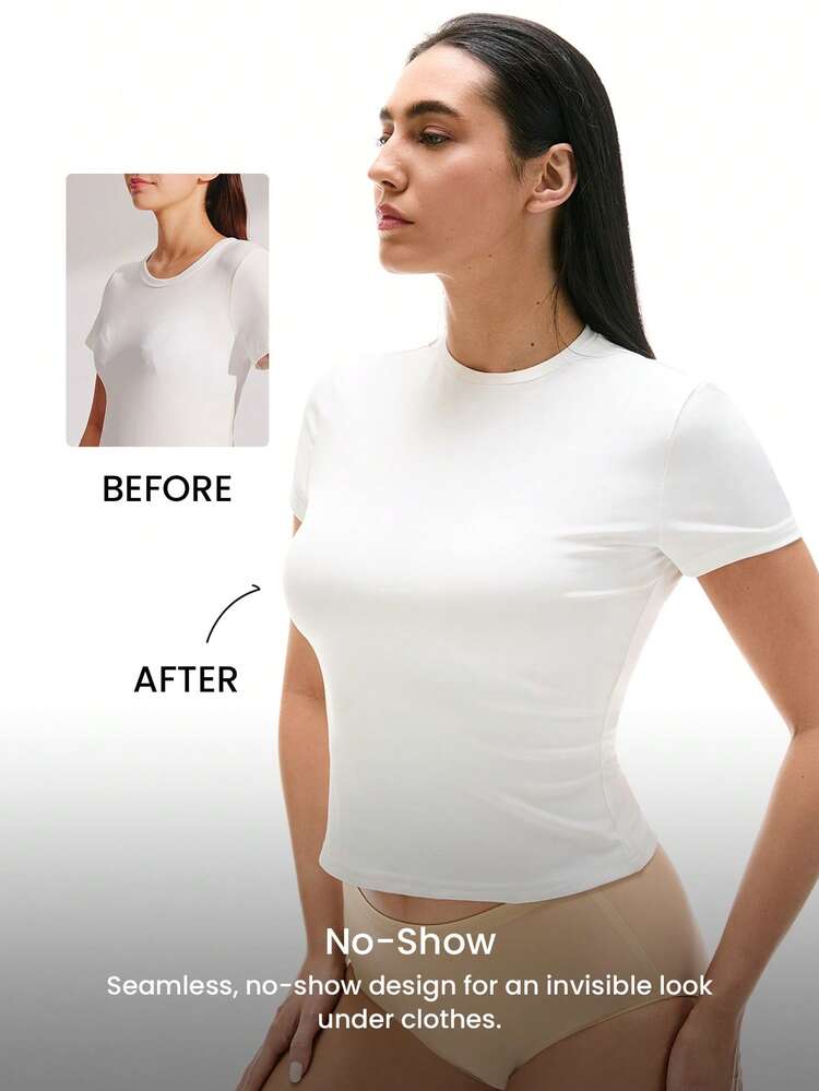 Dream Curve 2ndSkin Wireless Full Coverage Seamless Side Support Lounge Bra Bralette Bra Workout Sports Lingerie As Outerwear Sticky Basic SizeFreedom Bra No Show Underwear