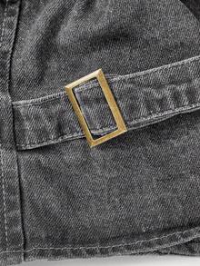Sweetra Intellektueller und eleganter Damen Jeans-Outfit - Grau - Übersicht 7