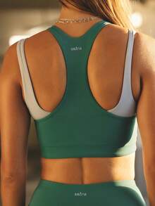 Aralina Conjunto de shorts de ciclista con espalda de tirantes - Multicolor - Ver 6