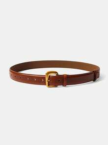 MOTF PREMIUM BLACK PIN BUCKLE CASUAL VERSATILE BELT - Brown - View 5
