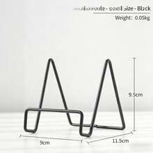1PC Multi-Function Plate Rack - Durable Metal Display Rack, Can Be Used To Display Plates, Books, Photos - Ideal For Home Decor And Art Display - Multicolor - View 17