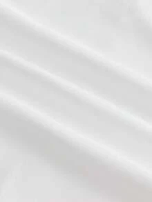 AXEPEAK Men's Metal Decor Round Neck White Short Sleeve T-Shirt, Summer - White - View 6