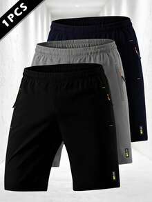 Manfinity Homme Pantalones cortos casuales y versátiles con cordón en la cintura para hombres - Negro - Ver 8
