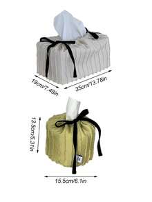 Muroi Mono Kotak Kertas Mengkilap dengan Rumbai Gaya Ins, Set Dekorasi Ruang Tamu dan Dapur, Kotak Penyimpanan Kecil dari Kain, Kotak Tisu Lucu, Kotak Serbet Modern, Dekorasi Kotak Kertas Lucu, Kotak Tisu Gaya Nordik untuk Ruang Tamu, Ruang Belajar, dan Kamar Tidur. - MultiWarna - View 4