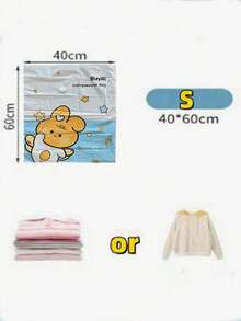 1pcCute Style Rabbit Vacuum Storage Bags Space Saver Bags Vacuum Seal Bags, Space Bags, Vacuum Sealer Bags For Clothes, Comforters, Blankets, Bedding Home Travel Organizer Decorations Decor Festival Decor Room Decor Home Decor Bed Room Decor Dress Pants Shoes Jeans Boots Skirt Bedroom, Organizer, Home Storage, White T Shirt Women, Black Pants Women, Ladies Winter Clothes, Dress - Multicolor - View 12