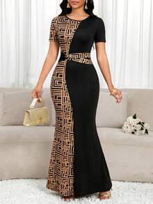 as.Vestido formal largo para mujer, vestido de trabajo para mujer, nuevos lanzamientos, vestido de graduación, vestido de cumpleaños, ropa de verano para mujer, vestido de trabajo de verano. - Multicolor 3 - Ver 5
