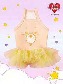 Care Bears X PETSIN 宠物连衣裙一件装，可爱公主风蓬松薄纱裙，猫狗通用服装，小型犬穿吊带裙 - 彩色 - 查看 5