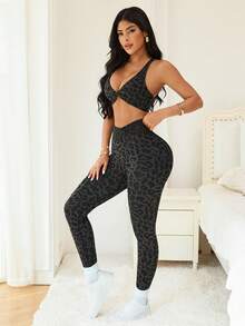 SHEIN Dewbera Set bộ đồ thể thao - Xám - Xem 5