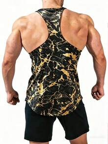 GymBeat Áo tank top nam in họa tiết toàn thân, kiểu dáng thường ngày, thích hợp cho tập luyện thể dục. - Nhiều màu - Xem 2