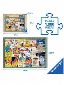 Ravensburger Disney Vintage Movie Posters 1000Pieces Adults Puzzles Age 14Years+ 12000689 - Multicolor - View 3