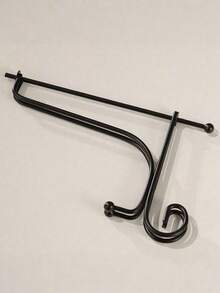 1Pc Craft Bracket Book Holder Photo Pedestal Bowl Picture Frame Black Iron Plate Rack Display Stand Easel - Black - View 2