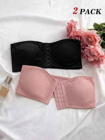 SHEIN MOD 2 件女士前扣式加垫文胸套装，多色可选
