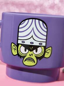 THE POWERPUFF GIRLS X SHEIN 1 12.68oz/375ml 可堆疊卡通印花馬克杯，耐冷耐熱，可用於微波爐和洗碗機，適用於水、牛奶、果汁、咖啡、Blossom、Bubbles、Buttercup、Mojo - 紫色 - 查看 8