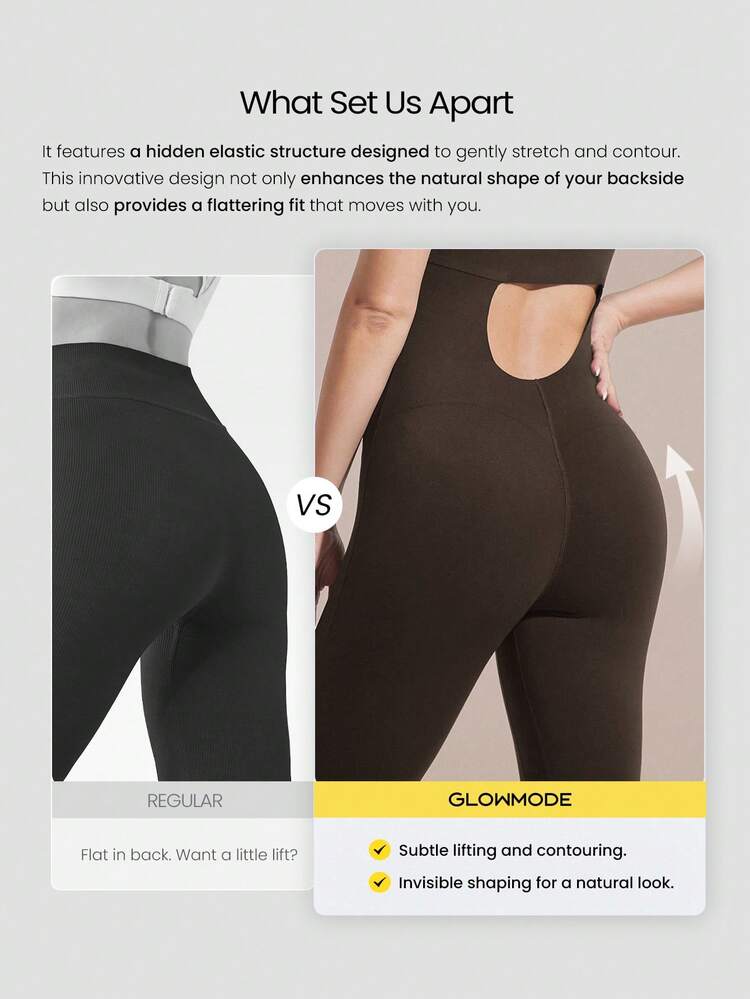 24" FeatherFit™-Air Backspin Butt Scrunch Removable Cups Bodysuit Romper Low-Impact Yoga Pilates Studio Daily Casual Wear