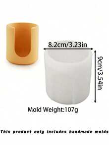 High-Quality Multifunctional Silicone Resin Mold: Suitable For Making Hydroponic Vases, Wax/Essential Oil Diffusers, Cylindrical Epoxy Resin Artworks, DIY Home Decorations, Aroma Burners, And Wax Blocks. It Can Also Be Used As An Educational Tool For Handicraft Activities. - multicolor - View 9