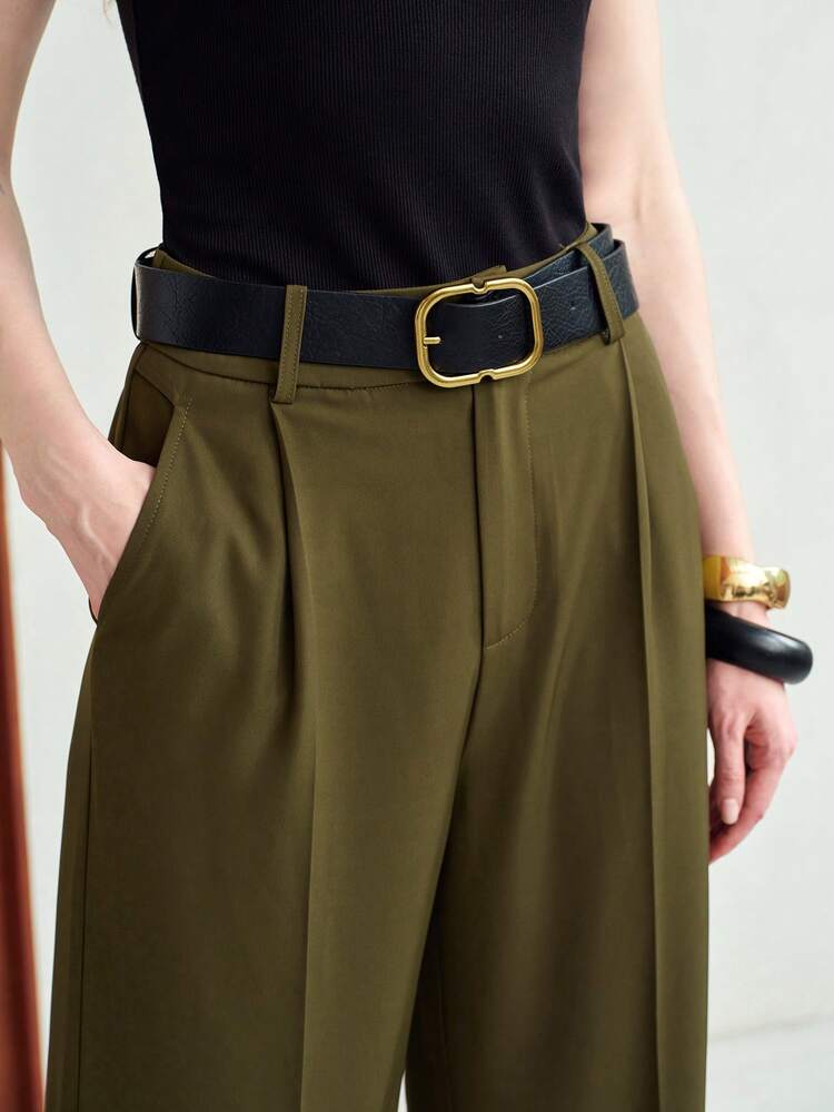 VERSATILE STRAIGHT LEG PANTS, SUITABLE FOR WORK AND COMMUTE, SPRING/SUMMER