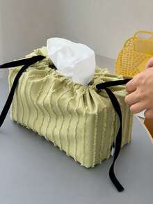 Muroi Mono Kotak Kertas Mengkilap dengan Rumbai Gaya Ins, Set Dekorasi Ruang Tamu dan Dapur, Kotak Penyimpanan Kecil dari Kain, Kotak Tisu Lucu, Kotak Serbet Modern, Dekorasi Kotak Kertas Lucu, Kotak Tisu Gaya Nordik untuk Ruang Tamu, Ruang Belajar, dan Kamar Tidur. - MultiWarna - View 6