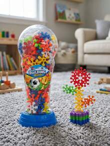 MINKOJA 120PCS Soccer Trophy Snowflake Building Blocks, STEM Educational Toy - Multicolor - View 1