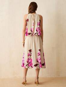 CielaLinda Women's Printed Halter Top And Skirt Two Pieces Set - Multicolor - View 2