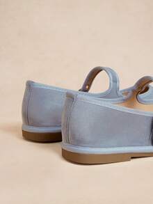Rosivie Sepatu Loafer Datar Kasual Wanita dengan Desain Gesper, Serbaguna untuk Pemakaian Sehari-hari - Biru muda. - View 4