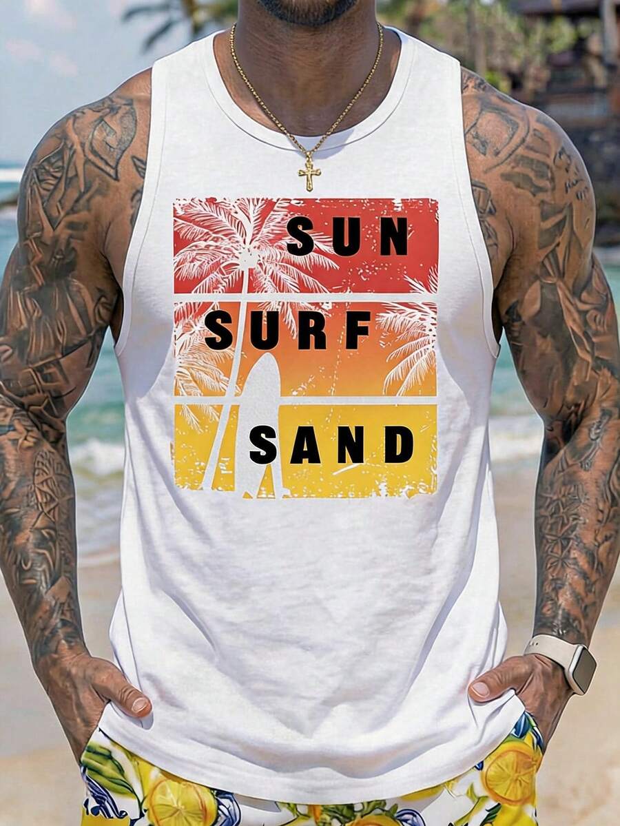 Torvinic Men Tank Tops - White - View 1