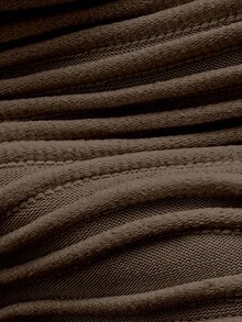Swim Vcay Spring/Summer Solid Color Triangle Wireless Halter Backless Top And Swim Shorts Women Sexy Bikini Swimwear Set For Beach Vacation - Coffee Brown - View 7