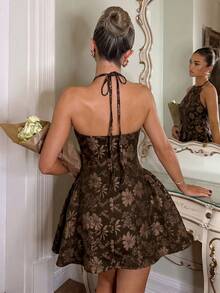 Women Plus Size Sports Dresses - Brown - View 11