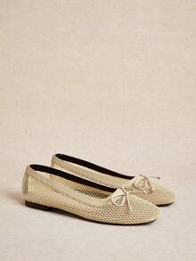 Rosivie Women Flats Spring And Summer New Models, Square Toe Design, Comfortable And Simple Vacation, Women's Flat Bottom, Essential For Commuting, Casual And Versatile - Apricot - View 11
