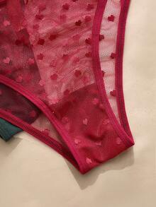 Charlaine 3pcs/Set Women Lace Panties - Multicolor - View 4