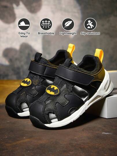 BATMAN X SHEIN Baby Sandals Non-Slip Comfortable Breathable Cartoon Animal Outdoor Beach Shoes