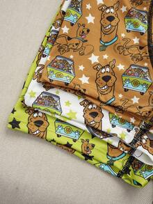 SCOOBY-DOO X SHEIN Calzoncillos tipo bóxer sueltos con estampado de dibujos animados para niño preadolescente - Multicolor - Ver 5