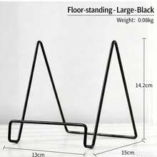 1PC Multi-Function Plate Rack - Durable Metal Display Rack, Can Be Used To Display Plates, Books, Photos - Ideal For Home Decor And Art Display - Multicolor - View 15