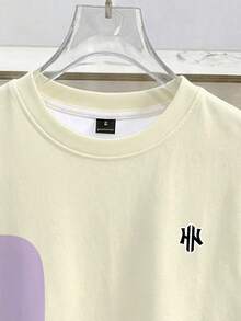 Manfinity Joysei Standard Size Men's Contrast Color Print Tank Top - Purple - View 3