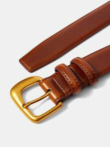 MOTF PREMIUM BLACK PIN BUCKLE CASUAL VERSATILE BELT - Brown - View 7