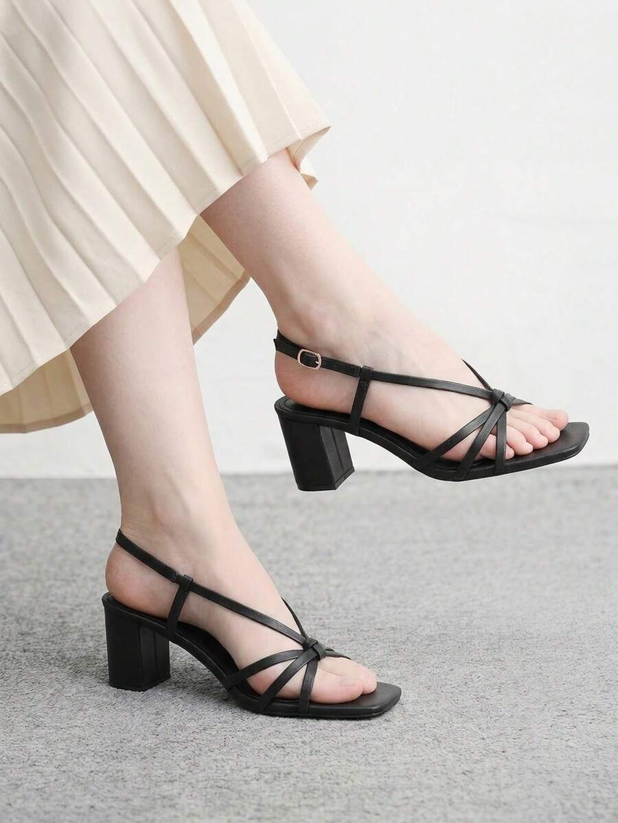 CUCCOO BIZCHIC 女士时尚高跟凉鞋 - 黑色 - 查看 1