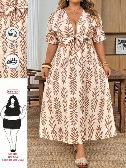 SHEIN CURVE+ سراويل ليجنز للنساء ذوات الحجم الكبير بتأثير الدنيم والدانتيل المتباين