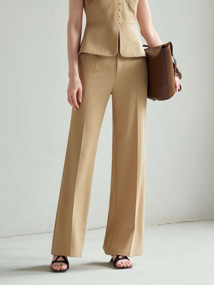 DOUBLE PLEATED SLANT POCKET PANTS