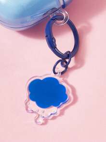 SHEIN X Care Bears Rainbow Bear Rainbow Bear IML Bluetooth Headset Case With Rainbow Pendant Bluetooth Headset Case With Pendant, For IPod - Blue - View 5