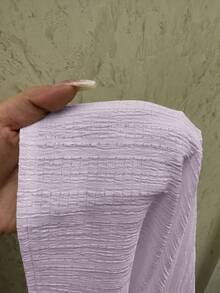 SHEIN EZwear 女士休闲度假多层蛋糕裙，适合夏季穿着 - 淡紫色 - 查看 6