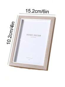 1pc Minimalist Photo Frame, Simple PC Photo Display Rack For Home Decor Valentine's Day, Valentines Wedding, Birthday - Maroon - View 9