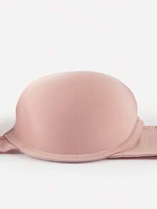 Bralution Pink Underwire Padded Bra, Lift & Enhance, High Support, Rhinestone Decor, Charming & Stylish Women's Lingerie - Pink - View 7
