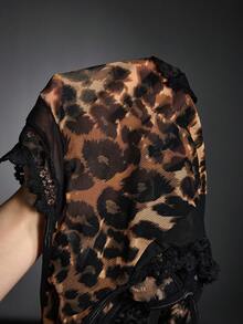 EmpressEnvy Women's Contrast Lace Leopard Print Sexy Camisole Camisole - Multicolor - View 6