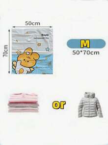 1pcCute Style Rabbit Vacuum Storage Bags Space Saver Bags Vacuum Seal Bags, Space Bags, Vacuum Sealer Bags For Clothes, Comforters, Blankets, Bedding Home Travel Organizer Decorations Decor Festival Decor Room Decor Home Decor Bed Room Decor Dress Pants Shoes Jeans Boots Skirt Bedroom, Organizer, Home Storage, White T Shirt Women, Black Pants Women, Ladies Winter Clothes, Dress - Multicolor - View 10