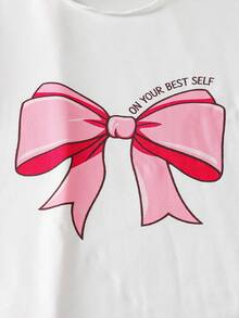 2 piezas Camisón de punto con estampado de mariposa para niñas, verano - Multicolor - Ver 7