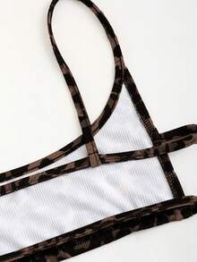 EgrlEra Women Leopard Print Crop Camisole - Multicolor - View 4
