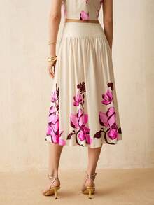 CielaLinda Women's Printed Halter Top And Skirt Two Pieces Set - Multicolor - View 6