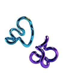 1個 Tangle 金屬感紓壓玩具，可扭轉鏈條設計，柔軟桌面手持益智玩具，便攜趣味多彩 - 彩色 - 查看 6