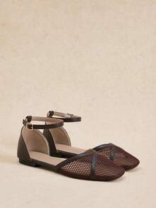 Rosivie Women Flats Spring And Summer New Models, Square Toe Design, Comfortable And Simple Vacation, Women's Flat Bottom, Essential For Commuting, Casual And Versatile Fall Shoes - Coffee Brown - View 9