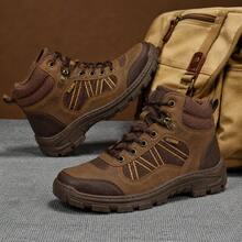 Men's Outdoor Non-Slip Boots For And Work - Cafe - View 6